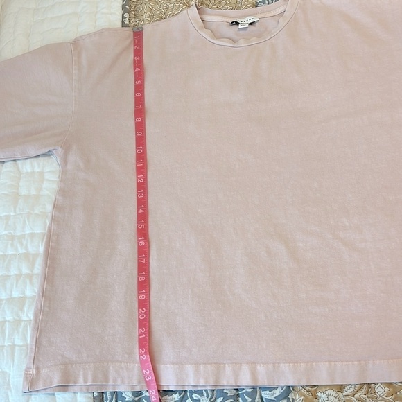 ASOS Topshop Oversized Drop Shoulder Boxy Short Sleeve Crew Neck Tee Shirt Pink - Picture 6 of 8